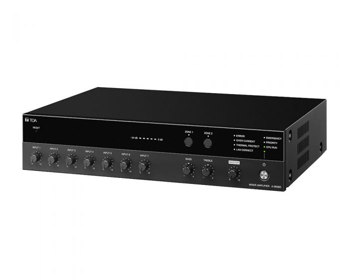 TOA A3612D Digital Mixer Amplifier 2-Zone / 7-Inputs