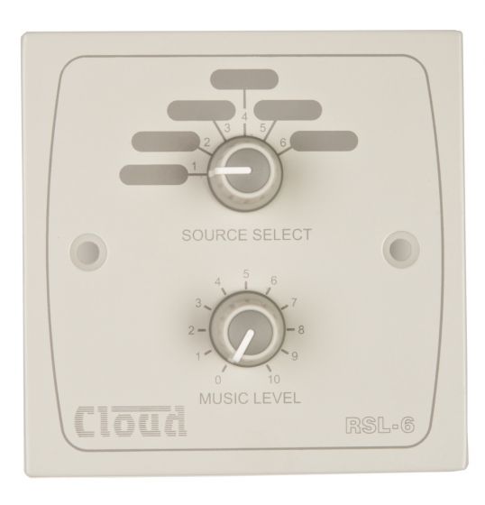 CLOUD REMOTE MUSIC SOURCE SELECT PLATE WHITE - RSL6W