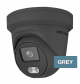 Hikvision DS-2CD2347G2-LU-2.8MM/G 4MP ColorVu AcuSense IP Network Turret 2.8mm Fixed w/Mic 12VDC/PoE - Grey