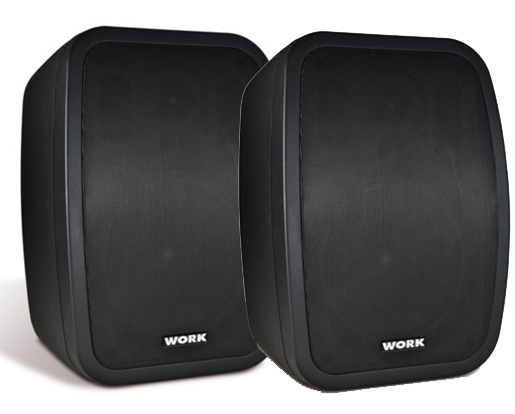 Pair of Black 6.5" 2-Way Active Loudspeakers 1" 2 x 30W (8 Ohm)